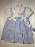 Blue & White Bow Dress