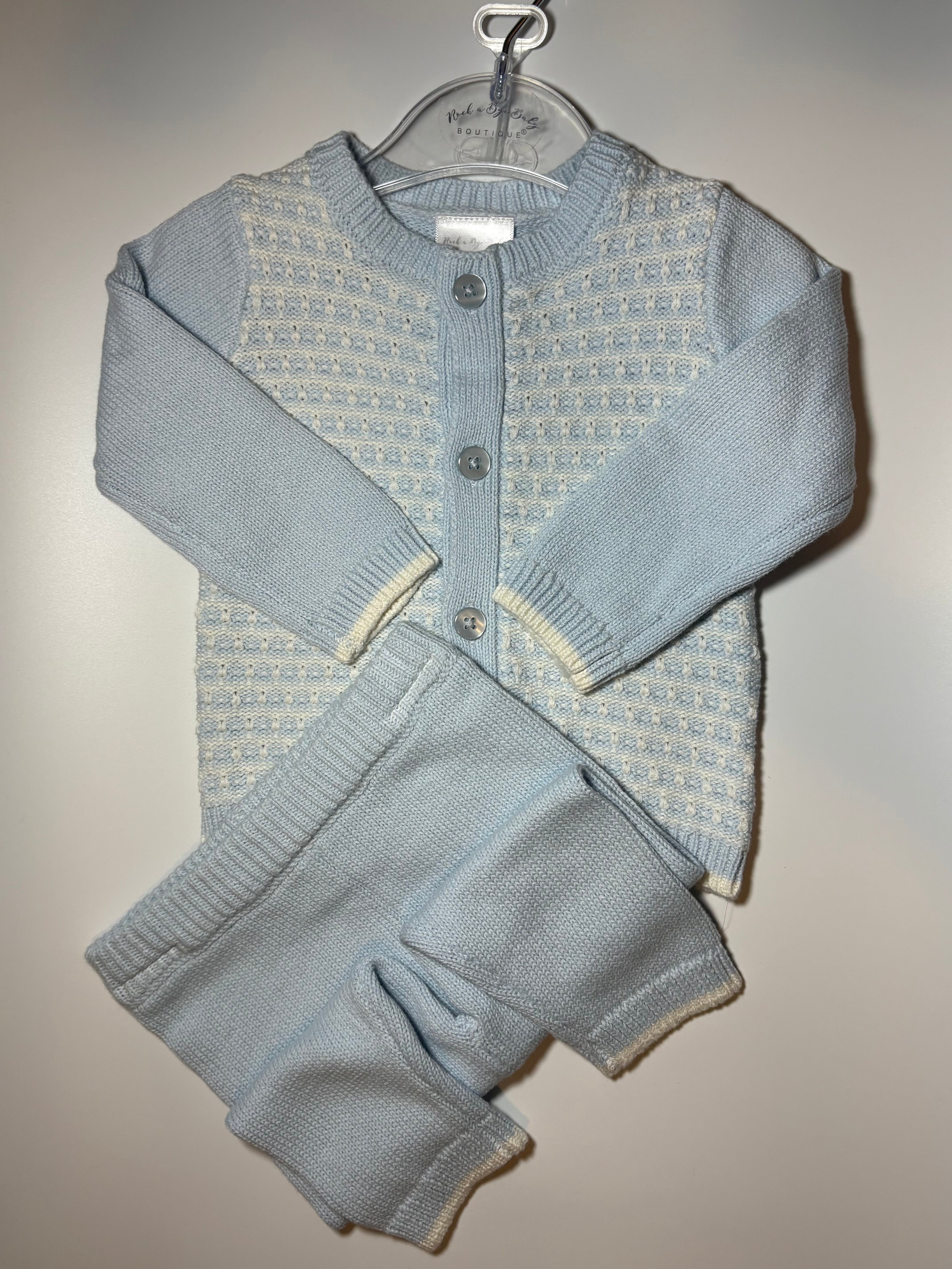 Blue Knitted Set