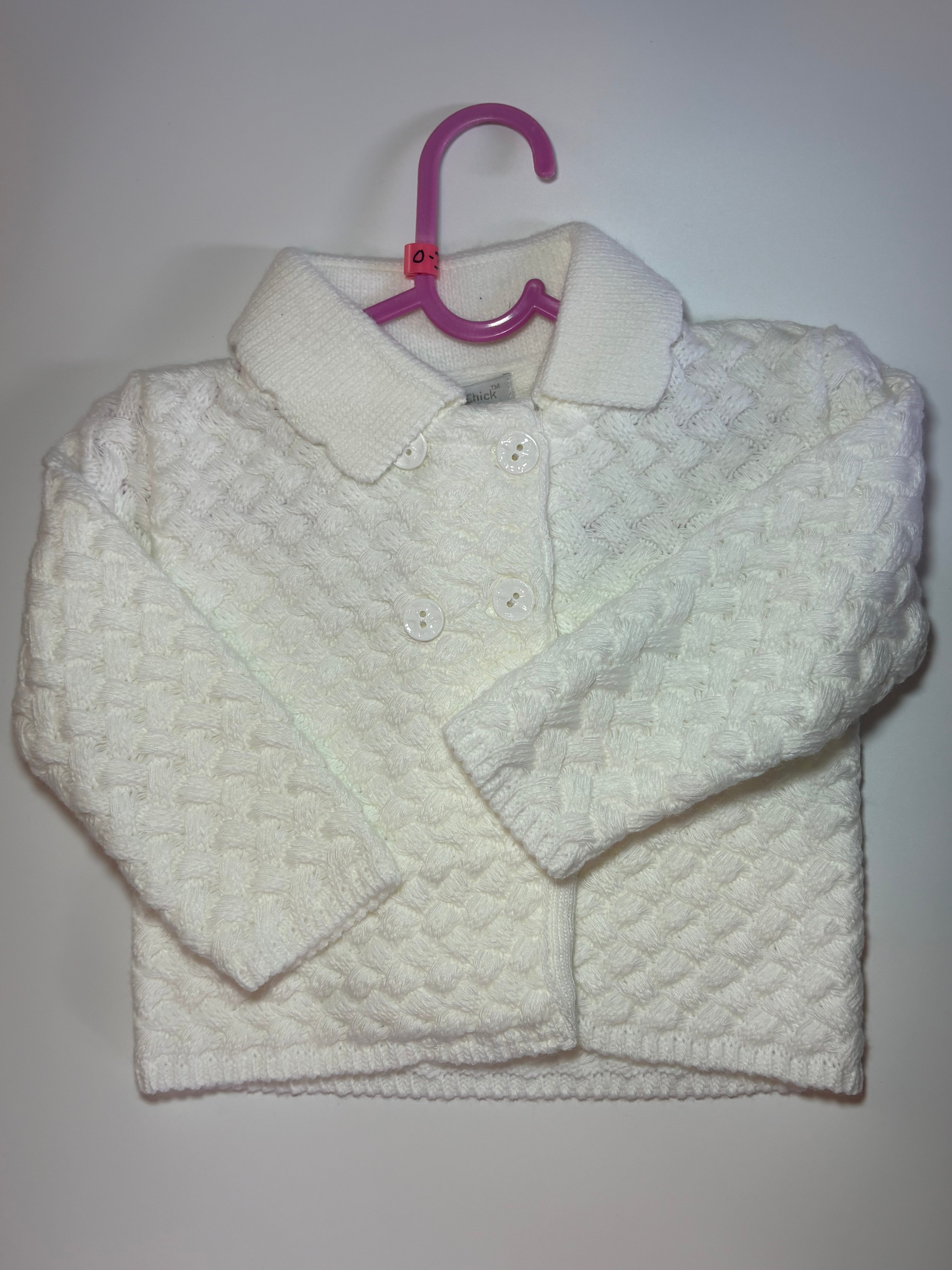 White Knitted Cardigan