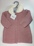 Pink Fur Collar Cardigan