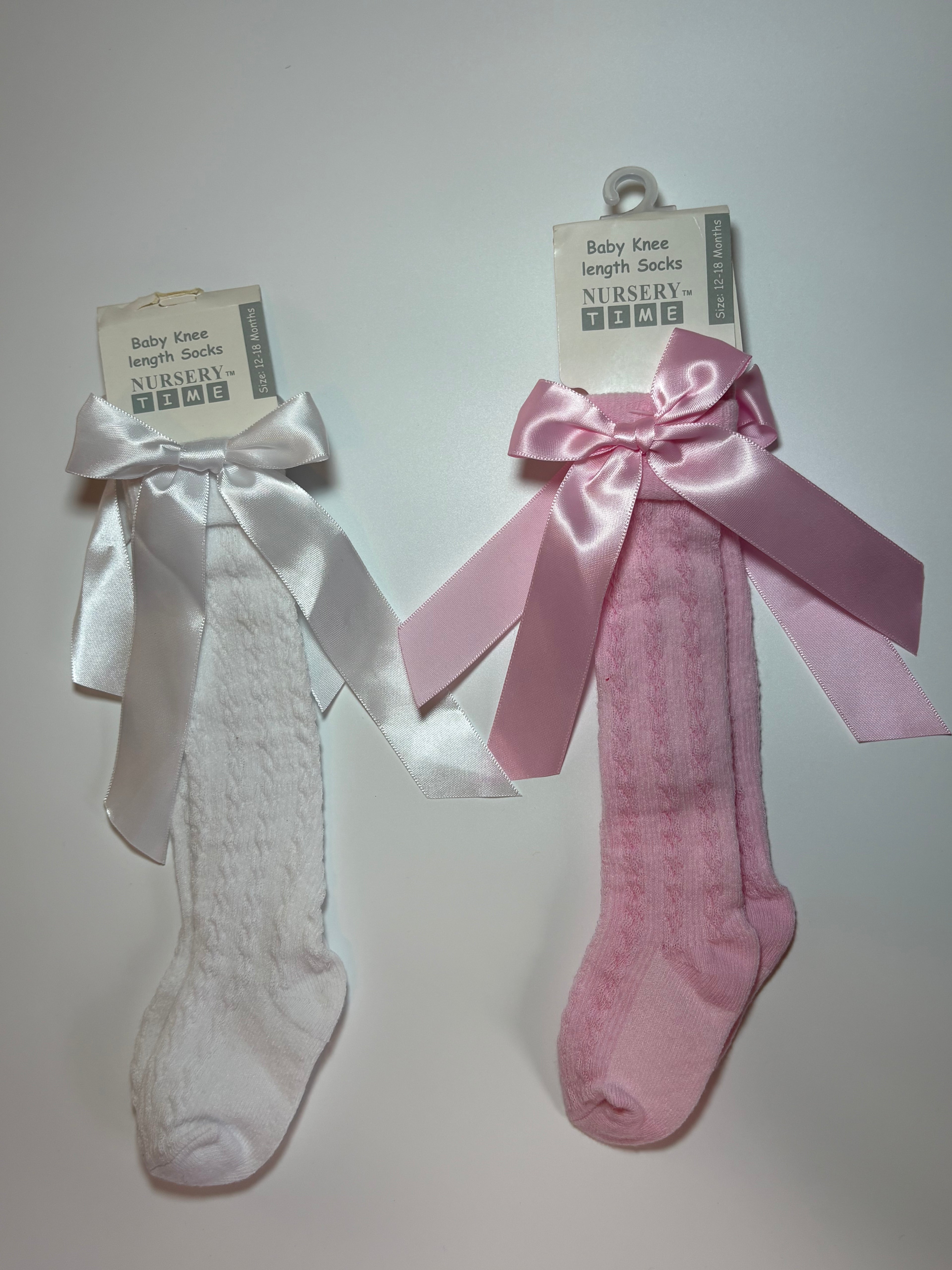 Knee High Bow Socks