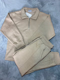 Sand Quarter Zip Set