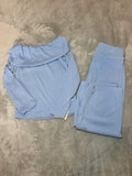 Blue Off Shoulder Set
