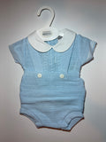 Blue Cross Back Romper