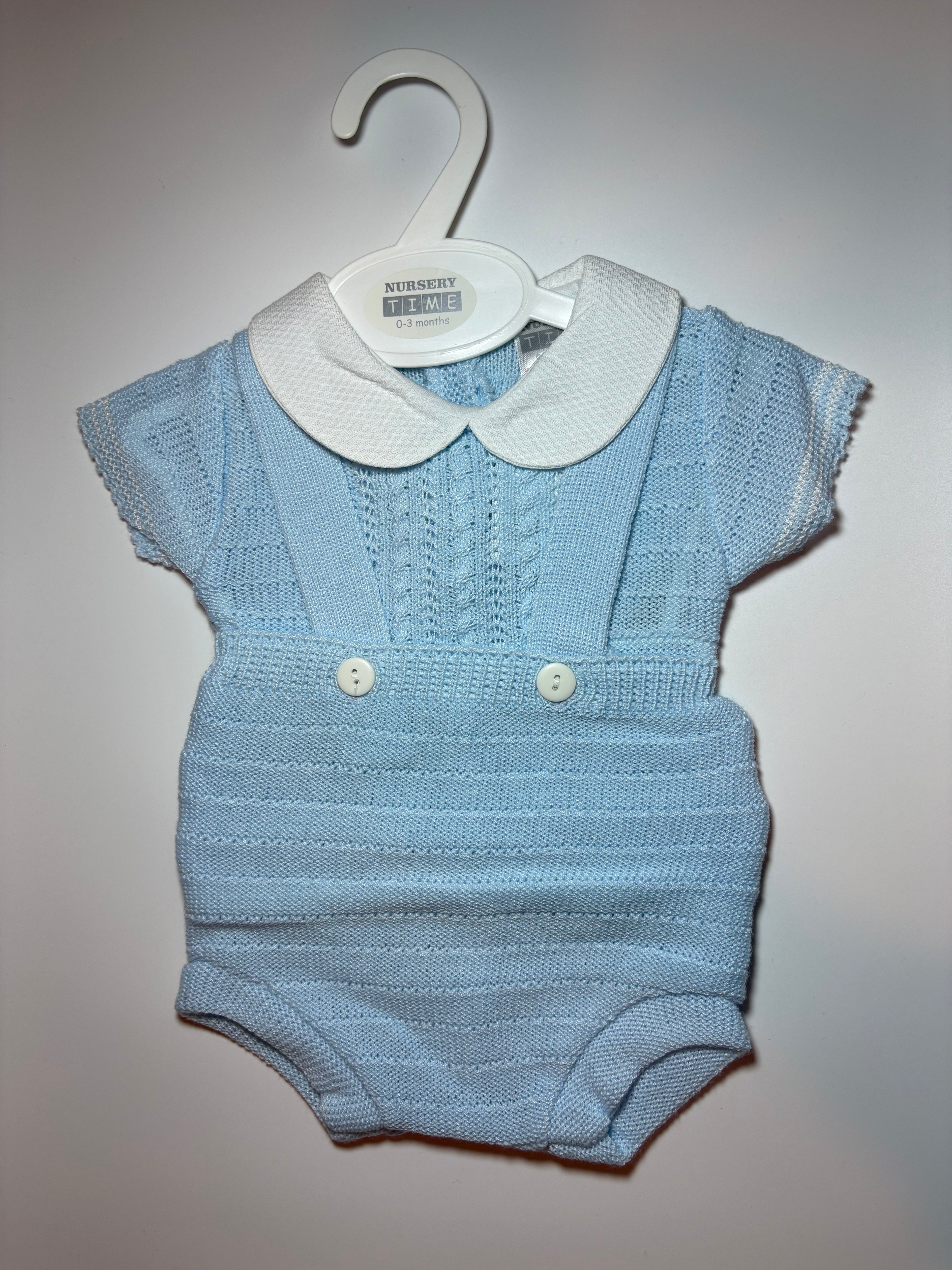 Blue Cross Back Romper