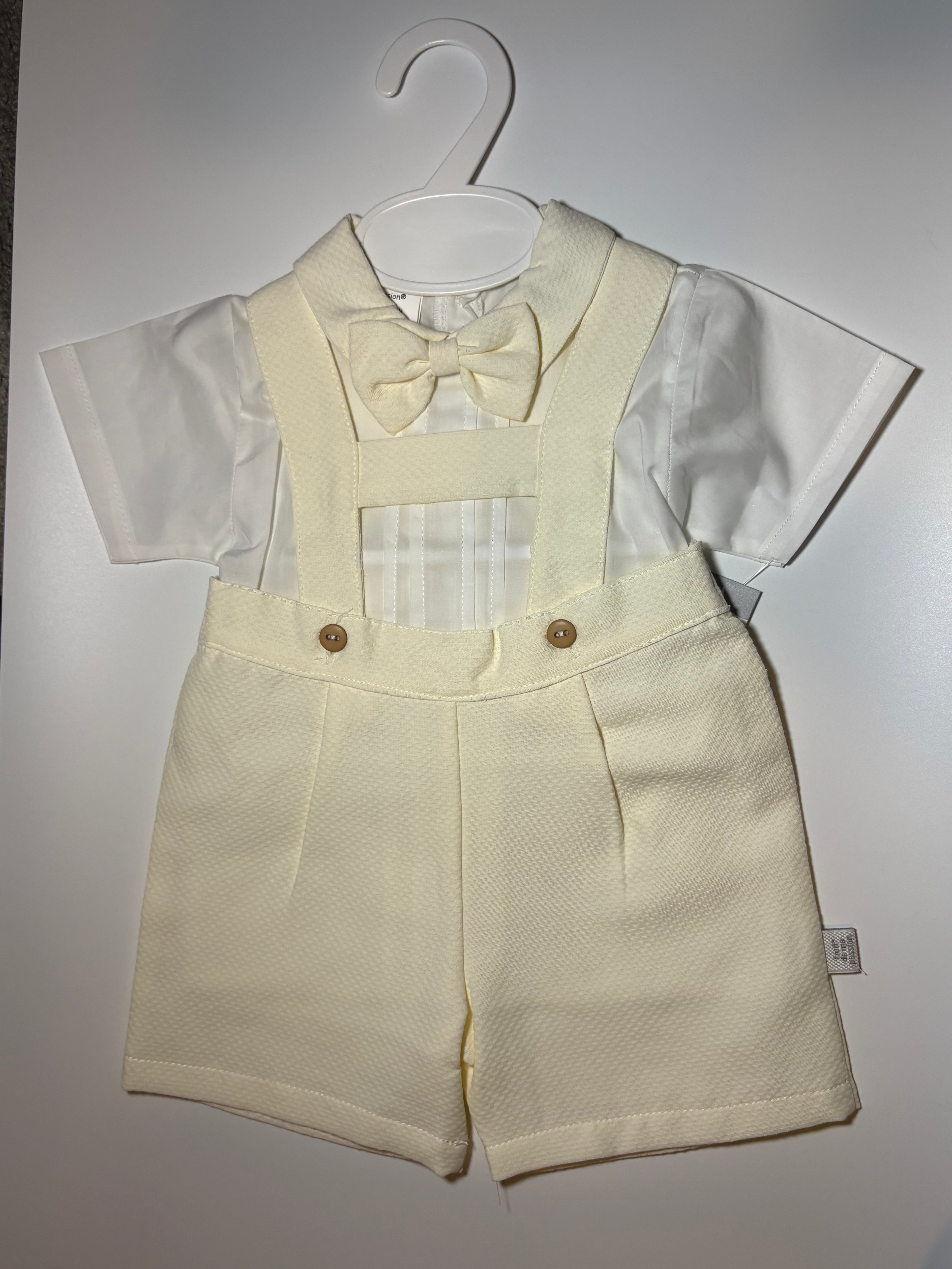 Lemon Dungaree Romper