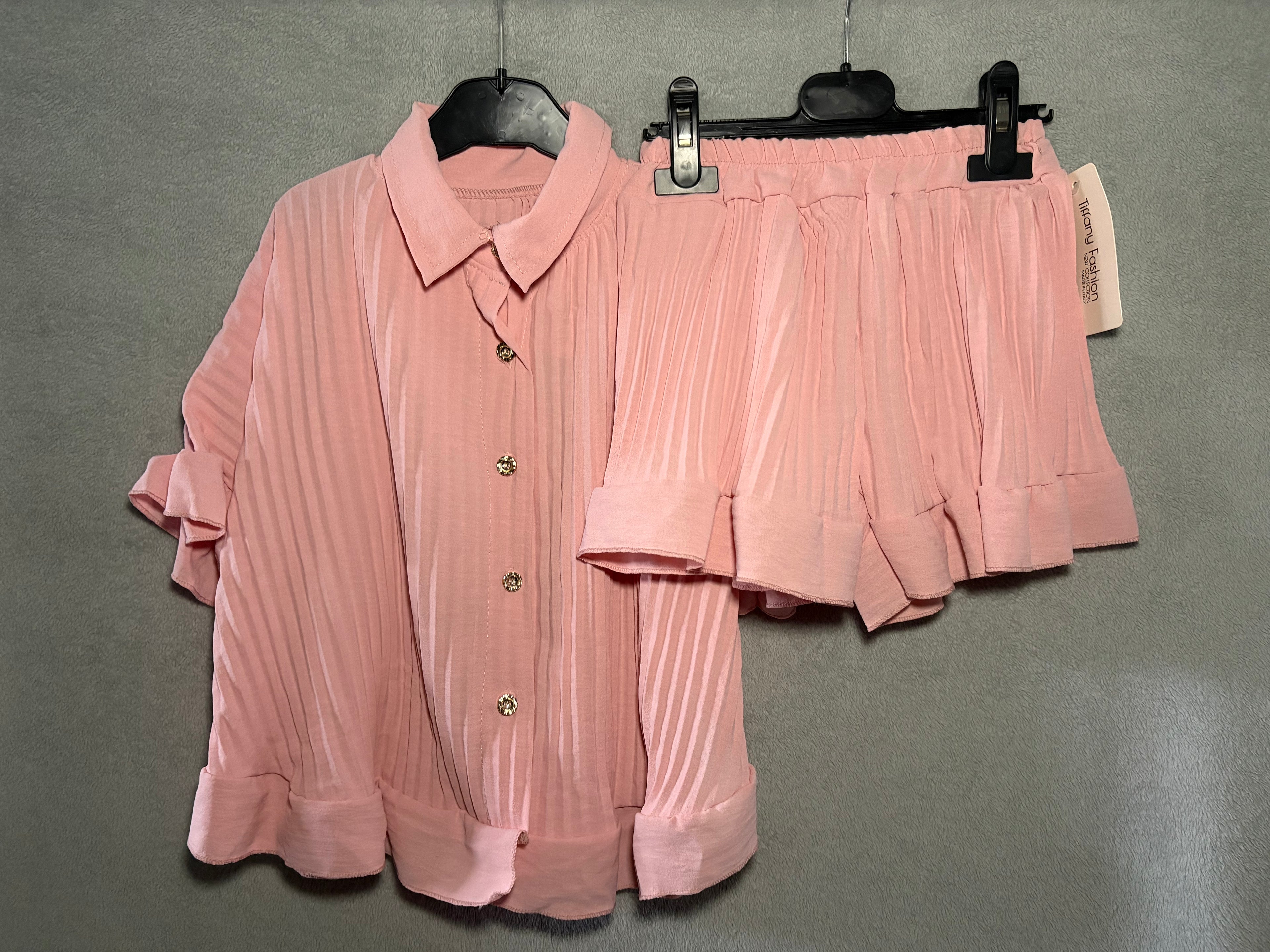 Frill Trim Shorts Set