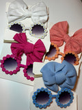 Sunglasses & Headband Bow Set