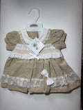 Beige Frilly Dress